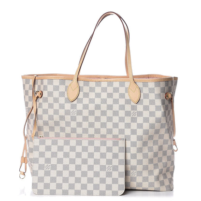 Louis Vuitton Damier Azur Neo Neverfull GM Rose Ballerine 1 of 9