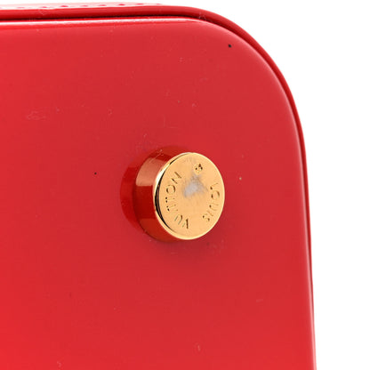 Louis Vuitton Vernis Kusama Infinity Dots Lockit MM Red 11 of 11