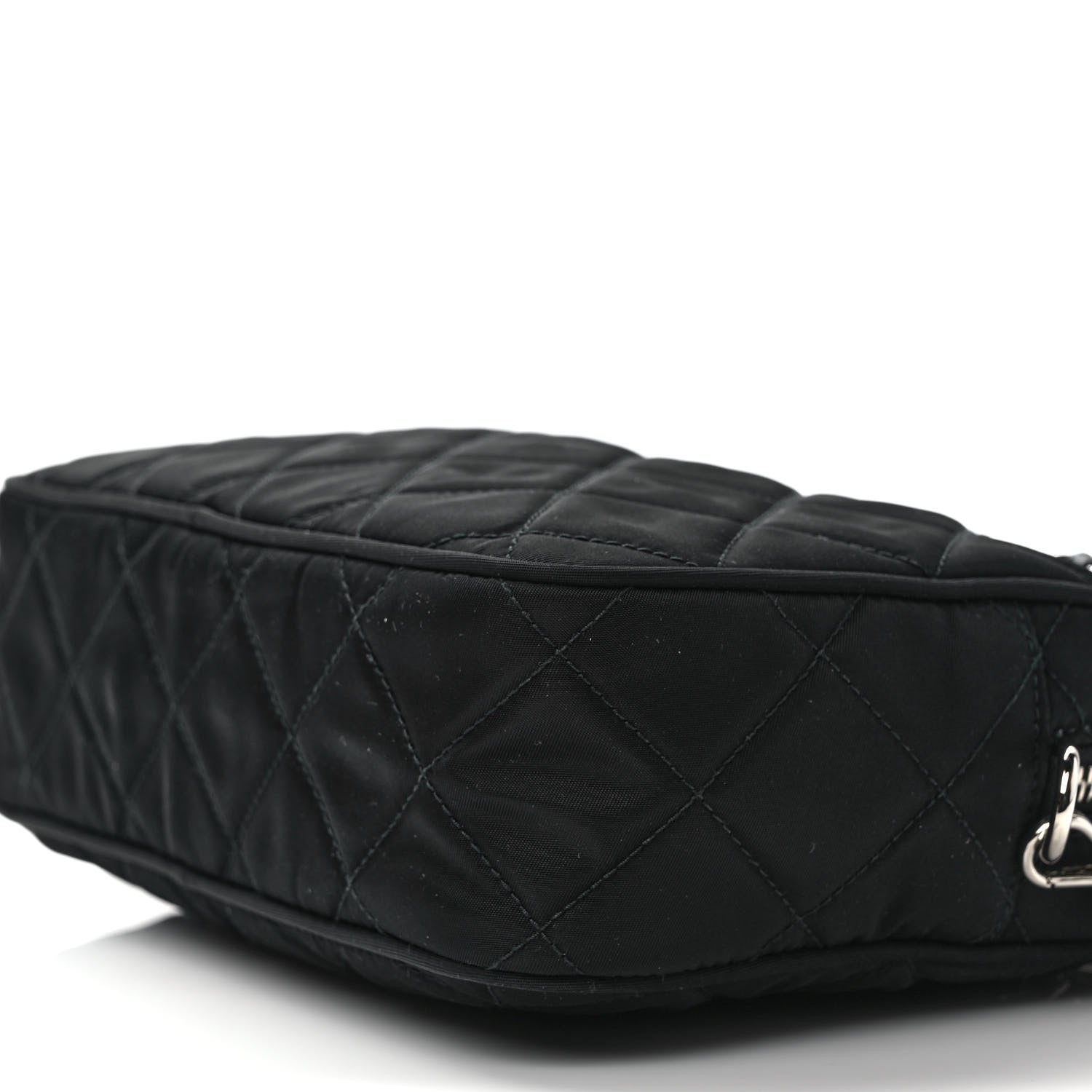 Prada Nylon Tessuto Impuntu Quilted Bandoliera Crossbody Bag Black 7 of 7