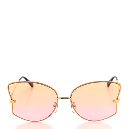 Louis Vuitton Metal Les Amants du Pont Neuf Sunglasses Z1384E Gold Pink 2 of 7