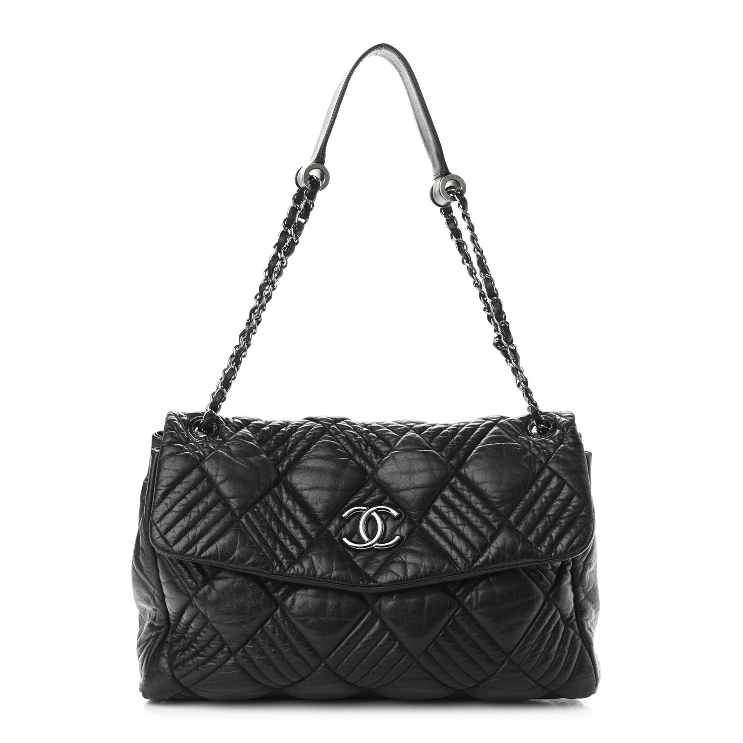 Chanel Lambskin In and Out XL Maxi Flap Black 1 of 11