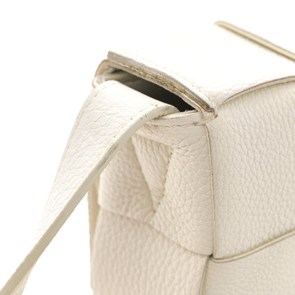 Bottega Veneta Grained Calfskin Maxi Intrecciato Cassette Crossbody Bag White 13 of 13