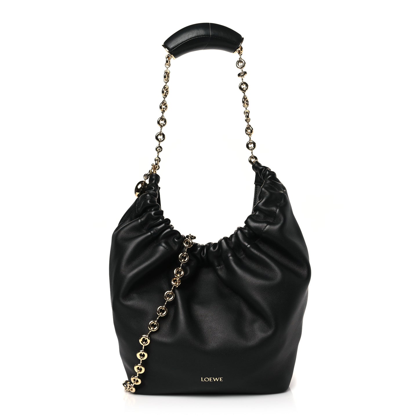 Nappa Small Squeeze Bag Black