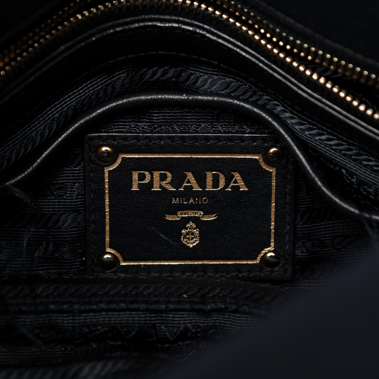 Prada Tessuto Nylon Soft Calfskin Shopping Satchel Blue 9 of 11