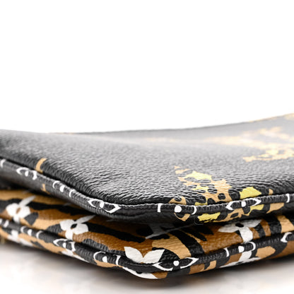 Louis Vuitton Monogram Giant Jungle Pochette Double Zip Black 11 of 13