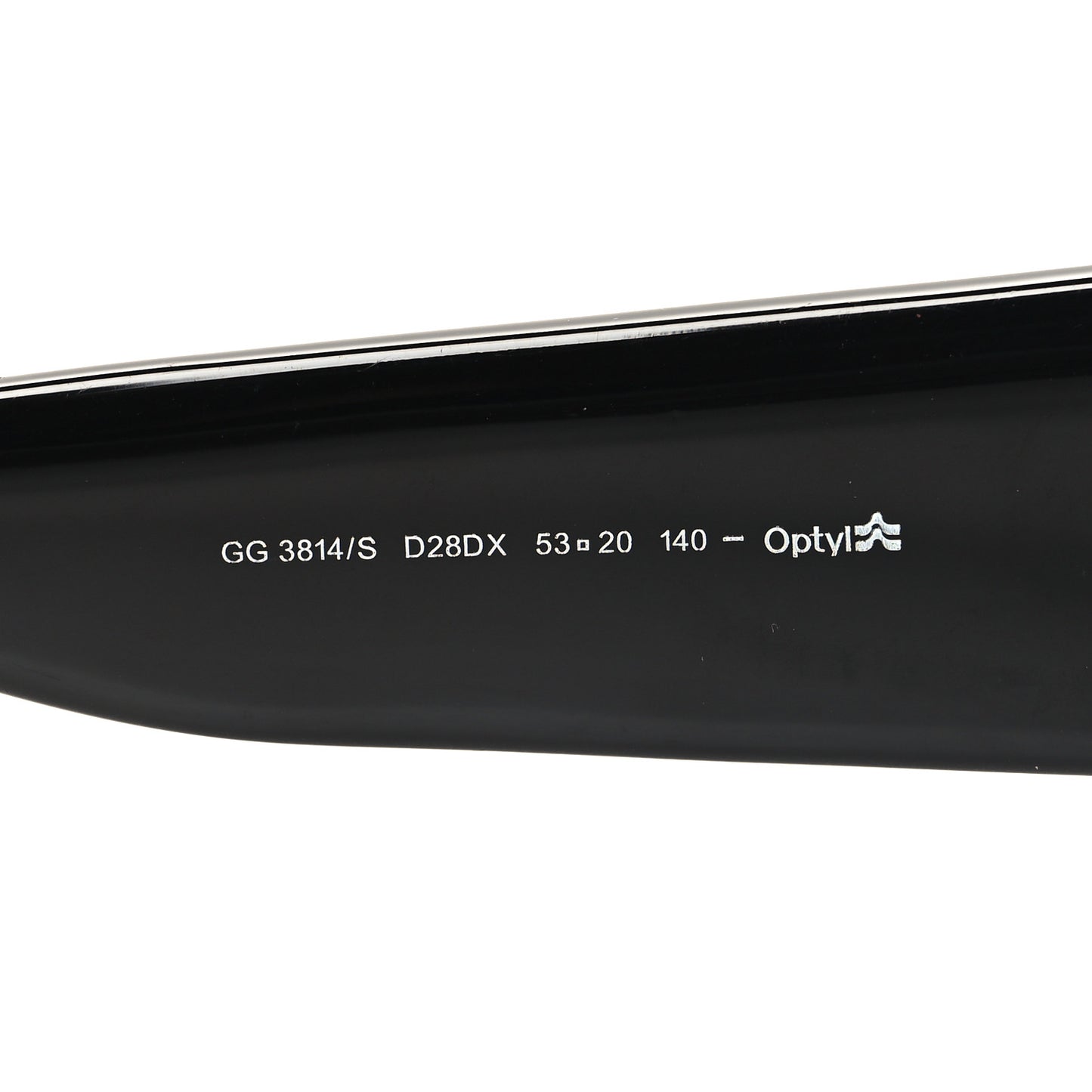 Acetate Square Frame Sunglasses GG3814S Black