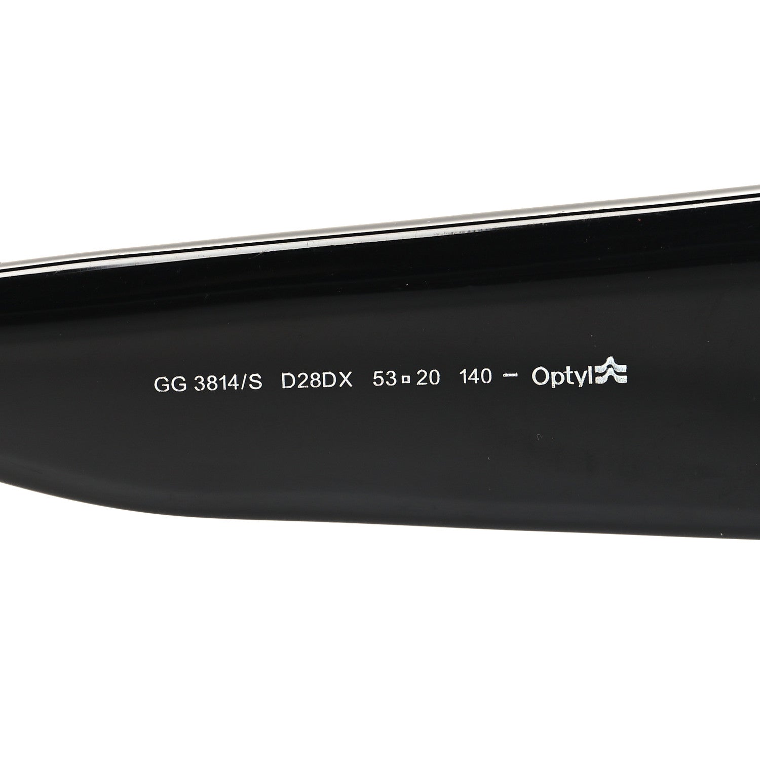Gucci Acetate Square Frame Sunglasses GG3814S Black 6 of 7