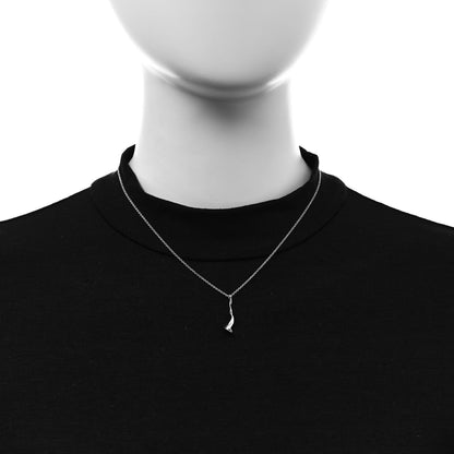 Tiffany Sterling Silver Frank Gehry Orchid Drop Pendant Necklace 2 of 7