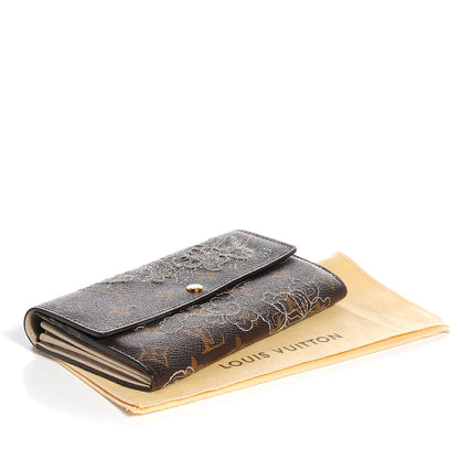Louis Vuitton Monogram Dentelle Sarah Wallet Silver 4 of 7