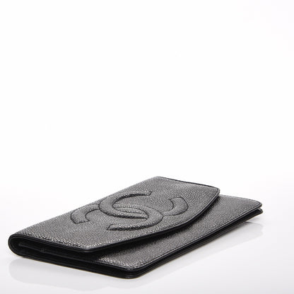 Chanel Caviar Timeless CC Flap Wallet Black 4 of 6