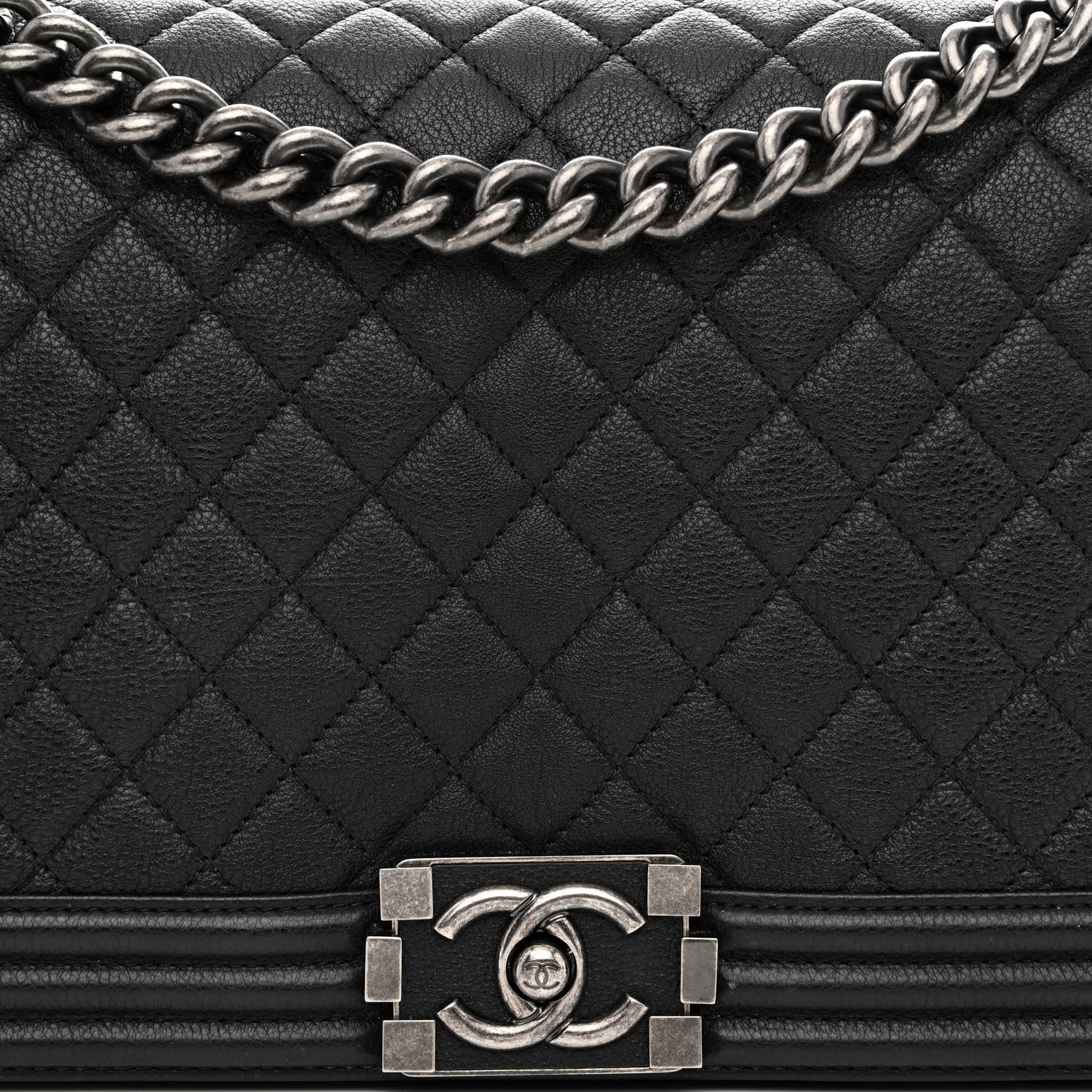 Chanel Calfskin Quilted New Medium Boy Flap Black 7 of 10