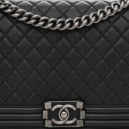 Chanel Calfskin Quilted New Medium Boy Flap Black 7 of 10