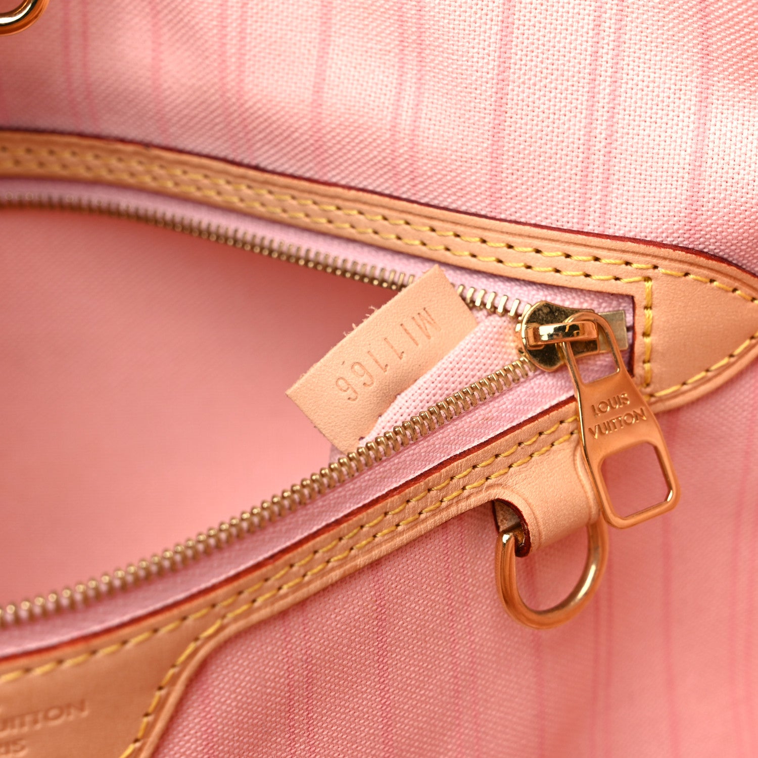 Louis Vuitton Damier Azur Delightful MM Rose Ballerine 7 of 14
