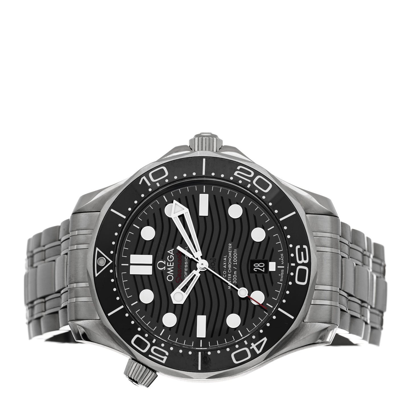 Stainless Steel 42mm Seamaster Diver 300M Co-Axial Automatic Watch Black 210.30.42.20.01.001