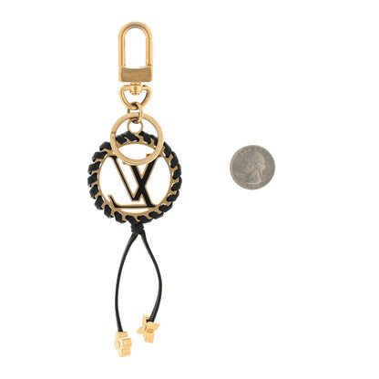 Louis Vuitton Metal Lambskin Enamel Very Bag Charm Key Holder Black 2 of 3