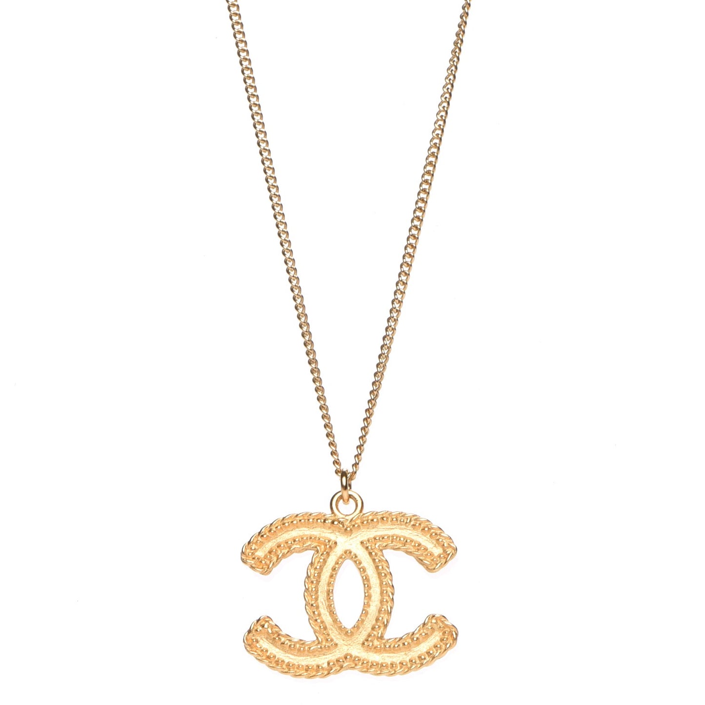 CC Pendant Necklace Gold