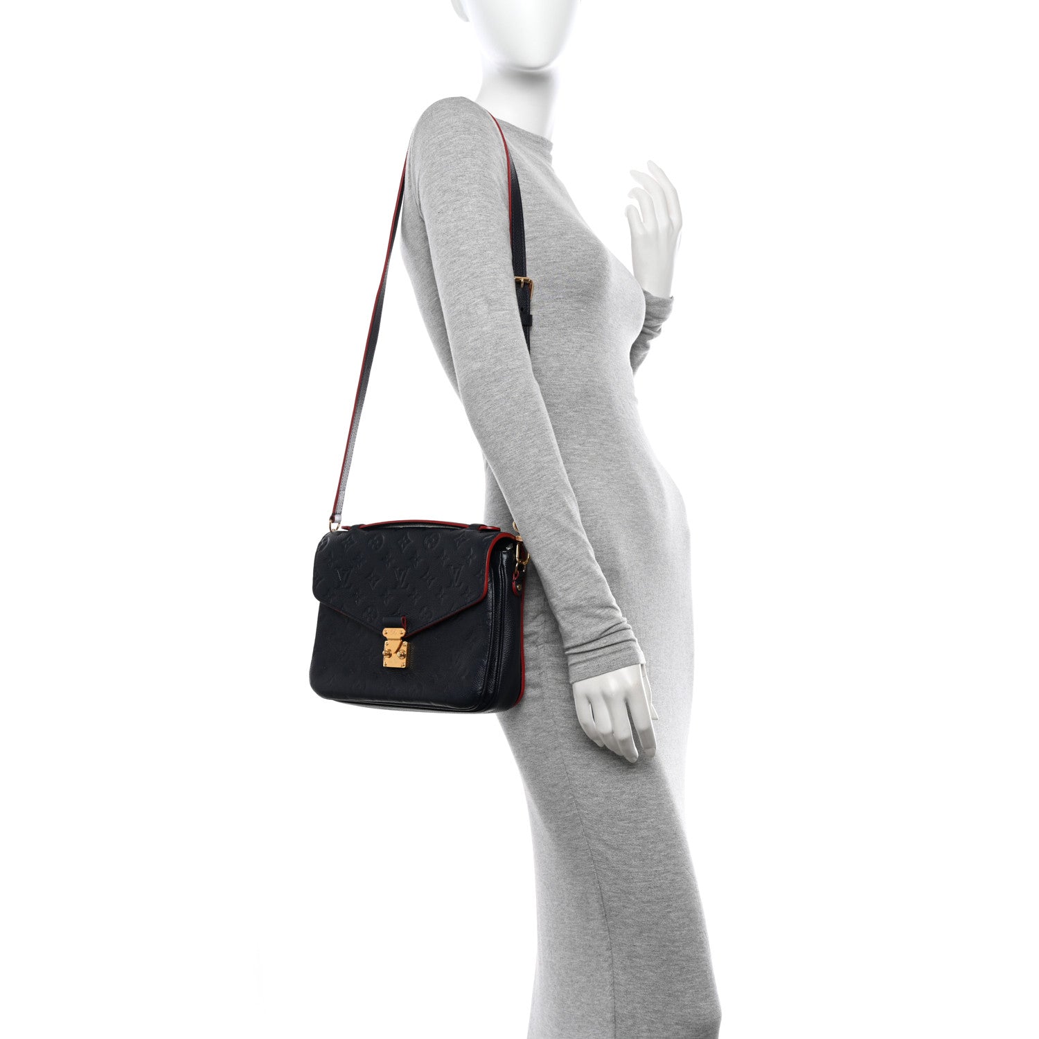 Louis Vuitton Empreinte Pochette Metis Marine Rouge 3 of 10