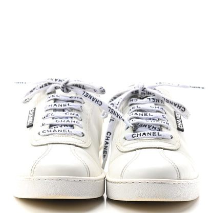 Chanel Calfskin CC Sneakers 40 White 2 of 9