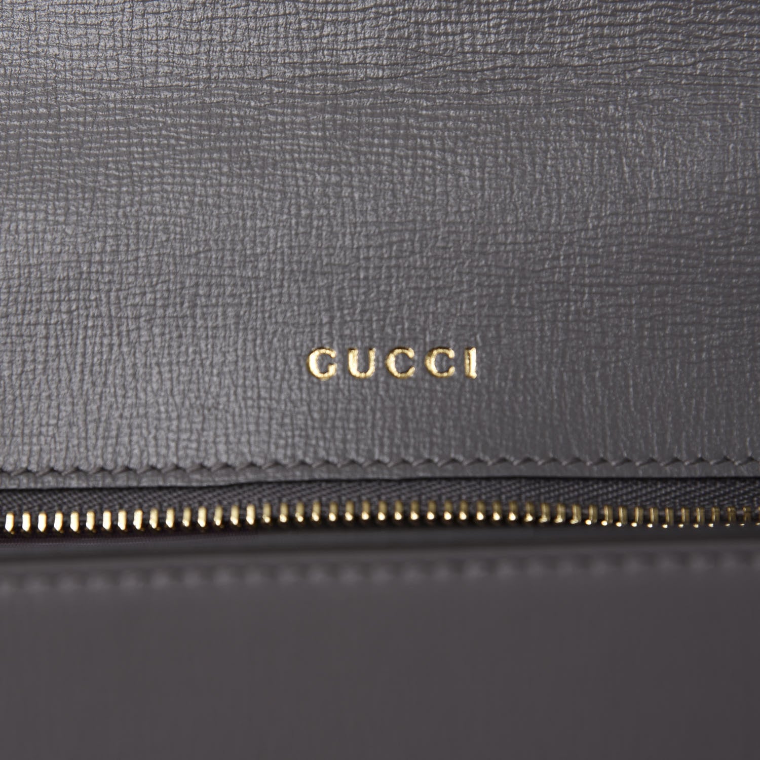 Gucci Textured Calfskin Silk Scarf Medium Torchon GG Ring Shoulder Bag Grey 8 of 12