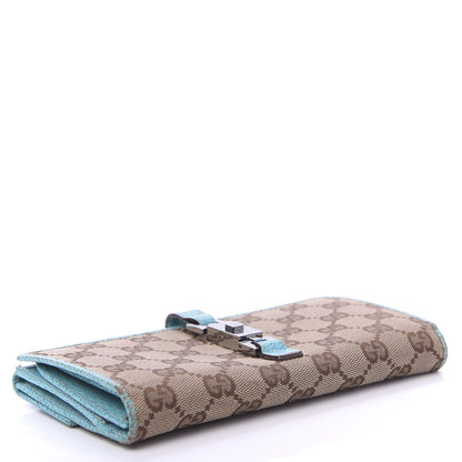 Gucci Monogram Calfskin Blake Continental Wallet Turquoise 4 of 12