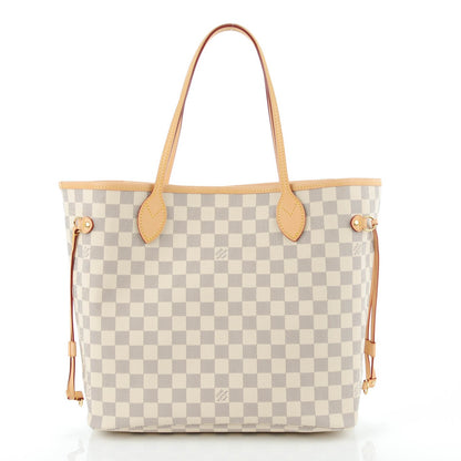 Louis Vuitton Damier Azur Neo Neverfull MM Rose Ballerine 3 of 9