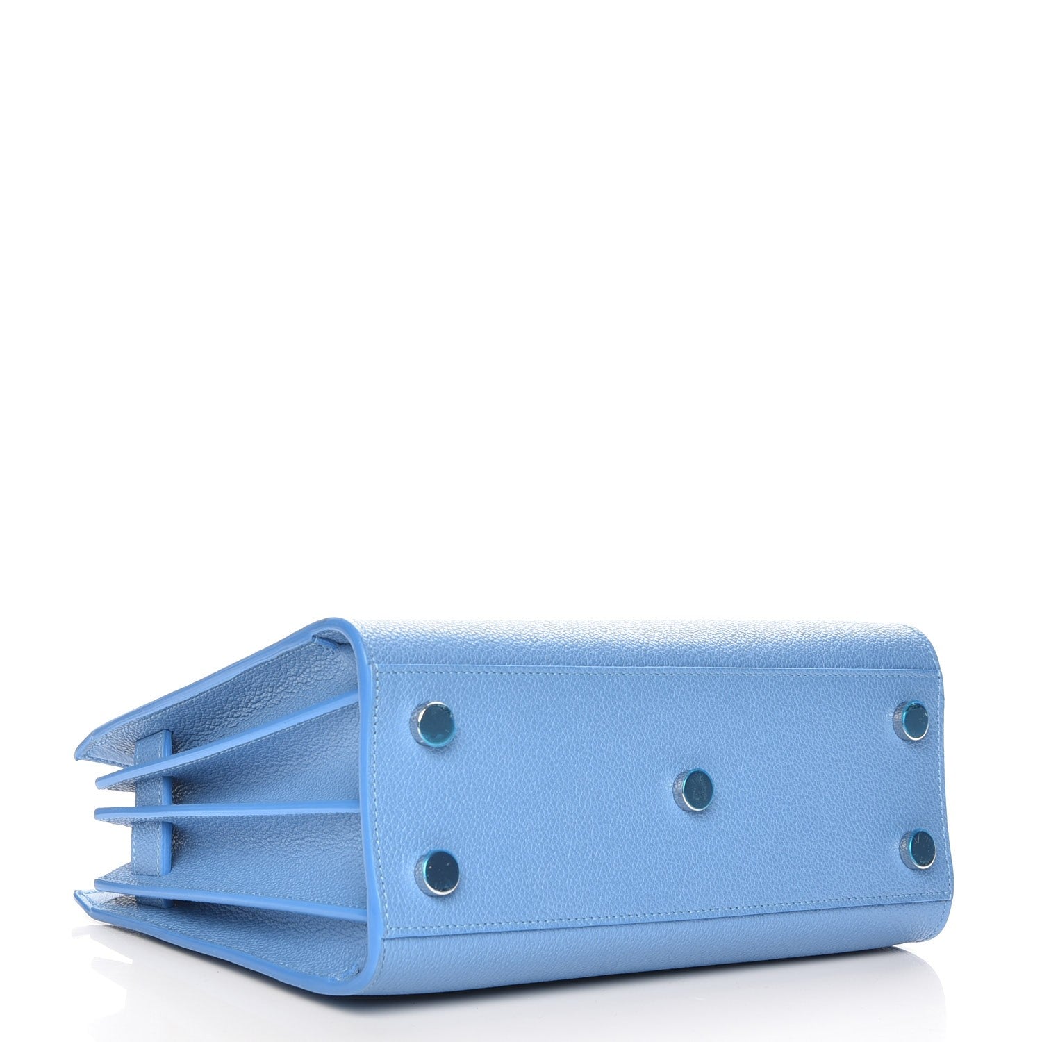 Saint Laurent Grained Calfskin Nano Sac De Jour Blue Clair 5 of 8