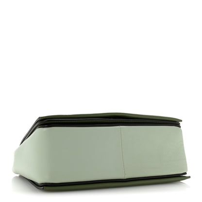 Celine Shiny Smooth Calfskin Medium Frame Shoulder Bag Olive Pastel Green 3 of 12