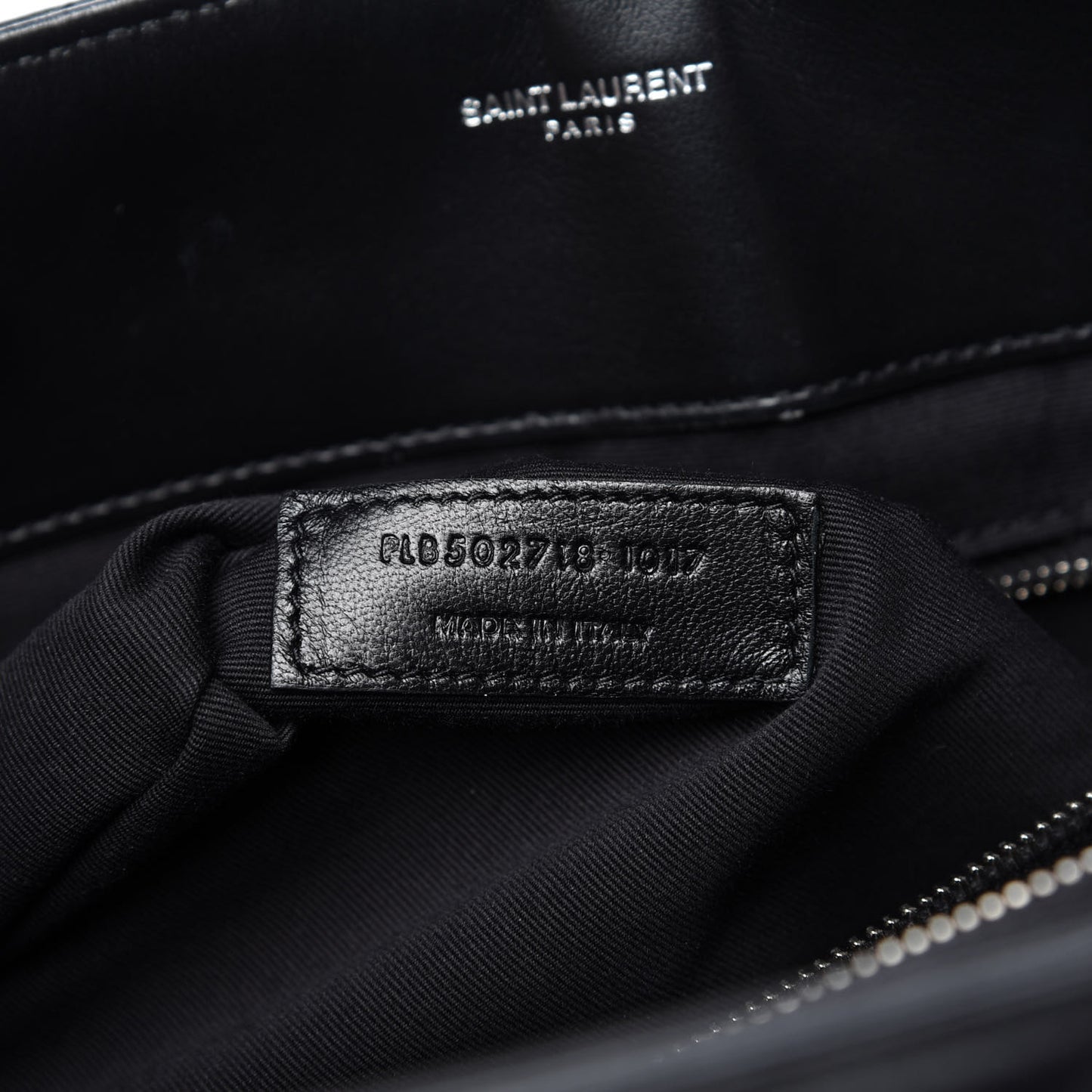 Calfskin Y Quilted Monogram Large Loulou Shopper Black