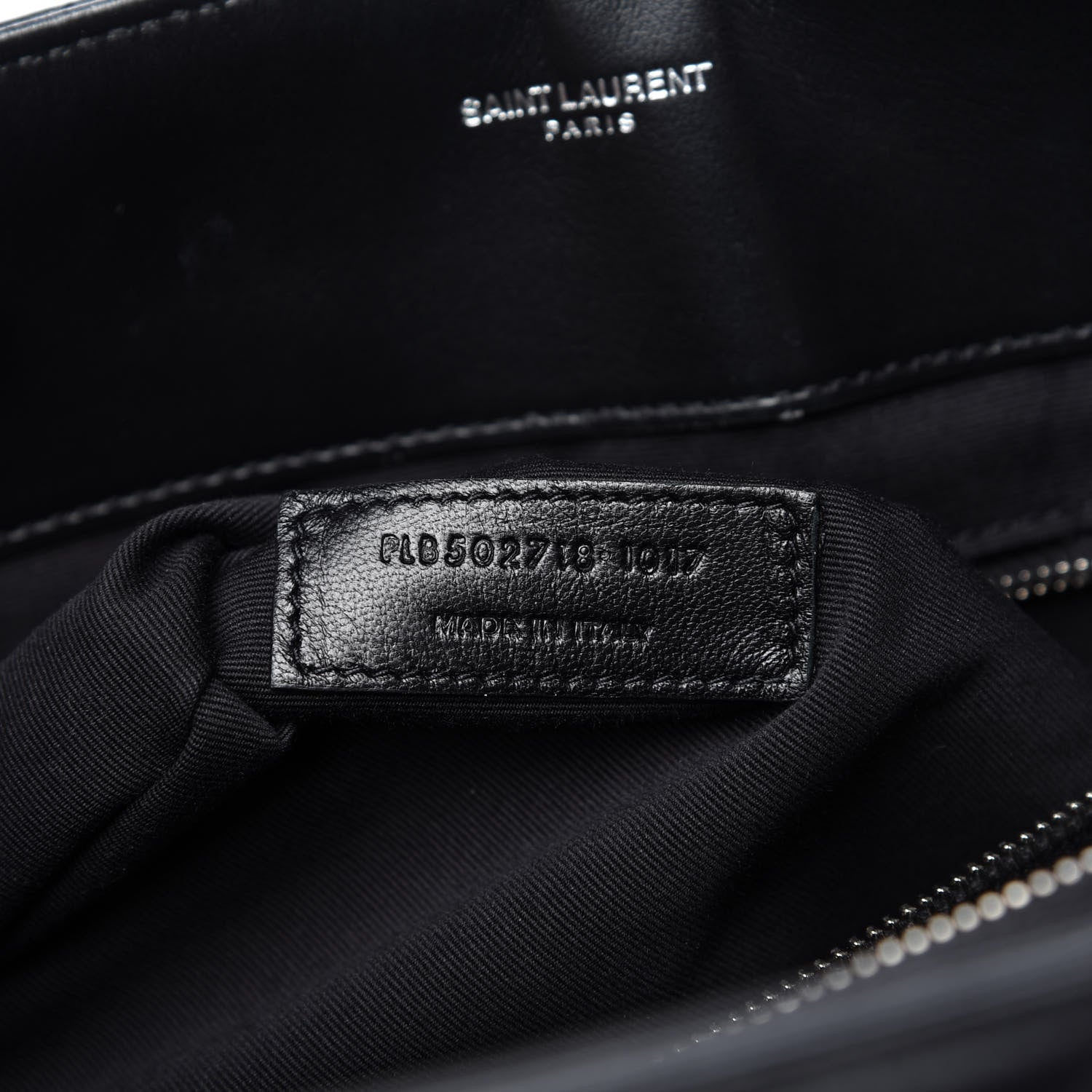 Saint Laurent Calfskin Y Quilted Monogram Large Loulou Shopper Black 9 of 10