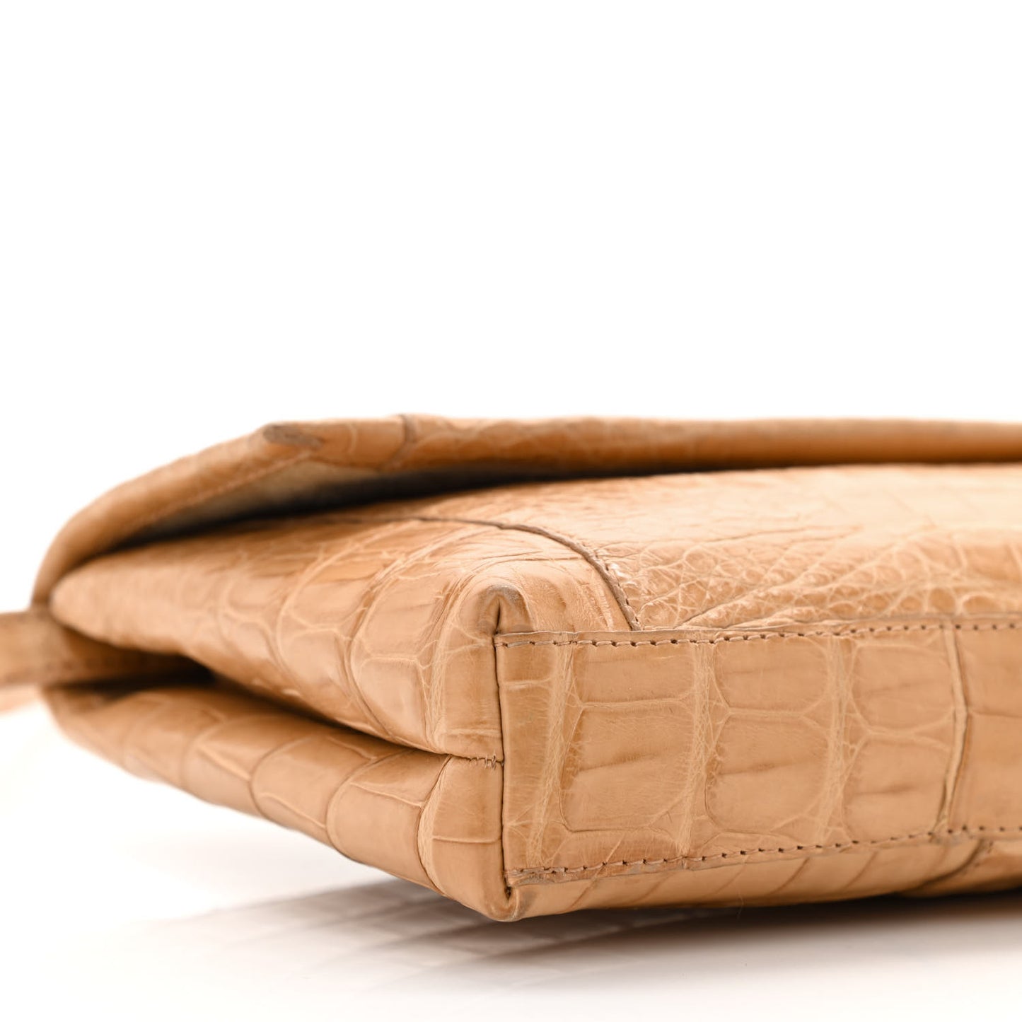 Crocodile Shoulder Bag Beige