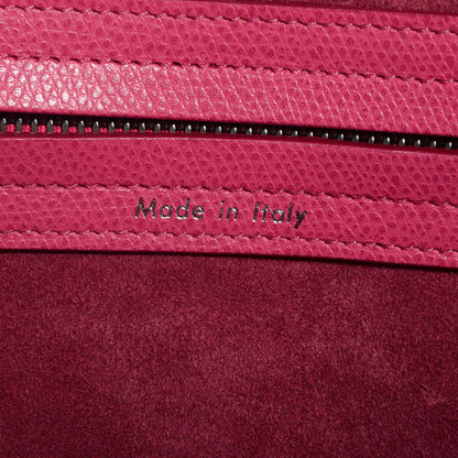 Celine Grained Calfskin Small Phantom Luggage Fuchsia 8 of 9