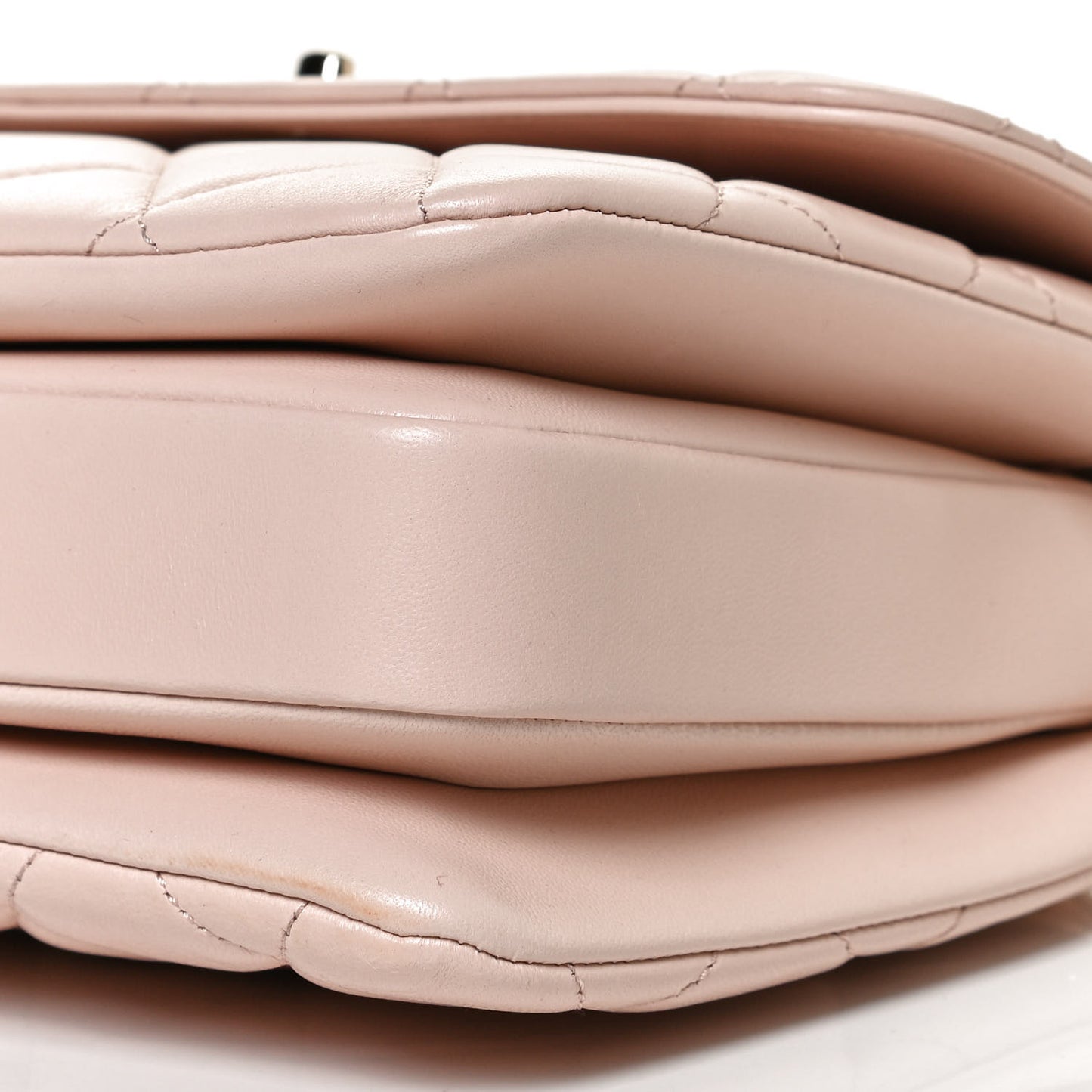 Lambskin Quilted Small Trendy CC Dual Handle Flap Bag Beige
