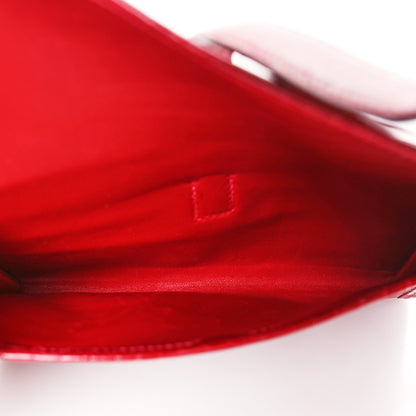 Hermes Shiny Niloticus Crocodile Mini Jige Elan Clutch Rouge Vif 5 of 8