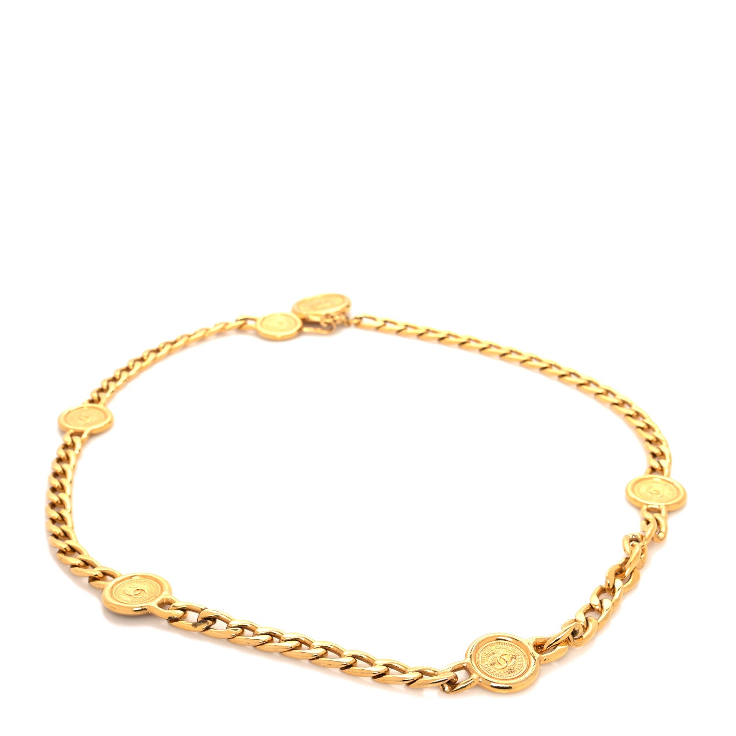 Chanel CC Medallion Chain Belt Gold 2 of 4