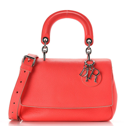 Christian Dior Bullcalf Mini Be Dior Satchel Fluorescent Goji Pink 1 of 19