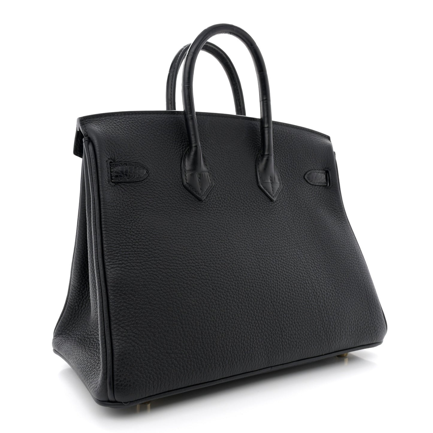Togo Matte Alligator Birkin Touch 25 Black