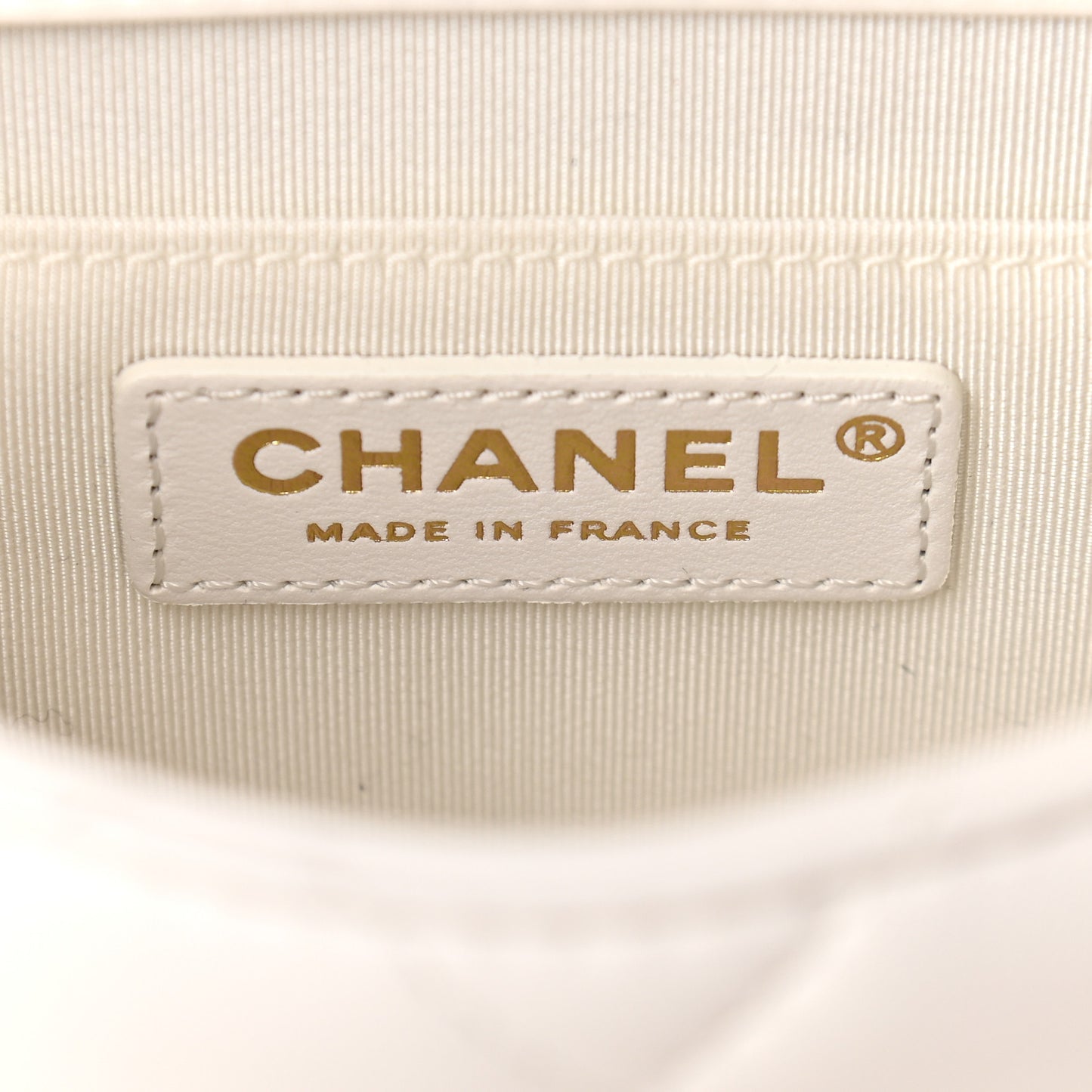 Lambskin Quilted Small My Precious Flap White