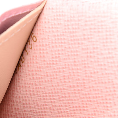 Louis Vuitton Damier Azur Emilie Wallet Rose Ballerine 7 of 7