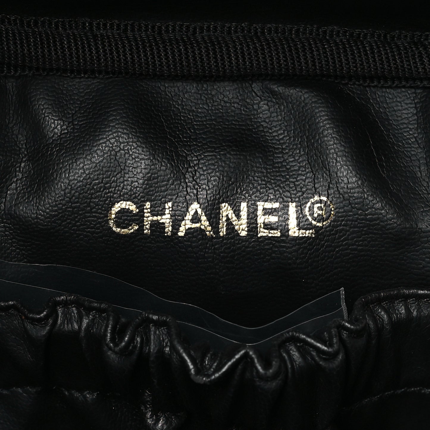 Lambskin Vanity Cosmetic Case Black