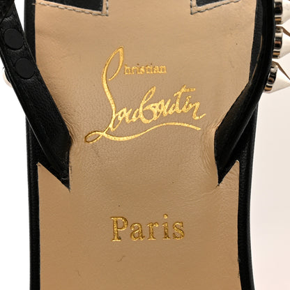 Christian Louboutin Kid Spiked  So Me 100 Sandals 37.5 Black 7 of 11