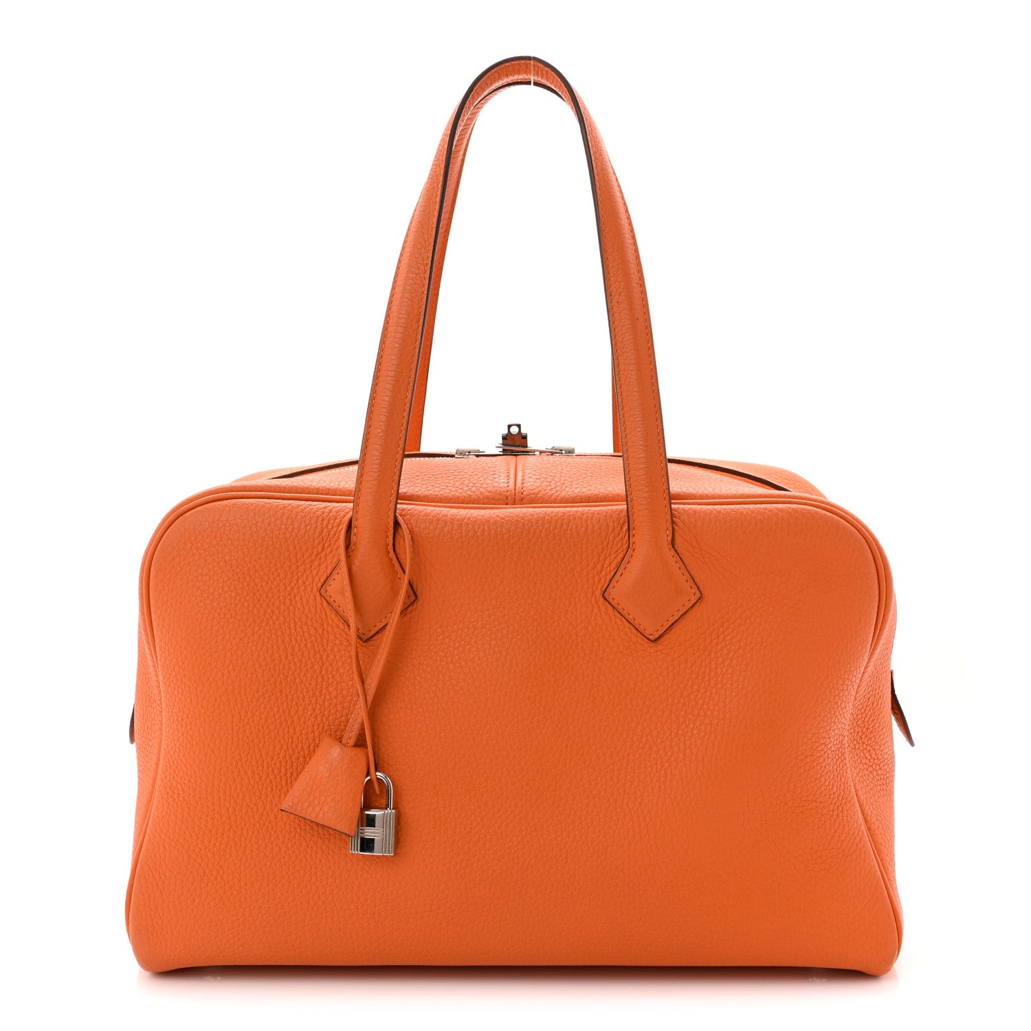 Hermes Taurillon Clemence Victoria II 35 Orange 1 of 11