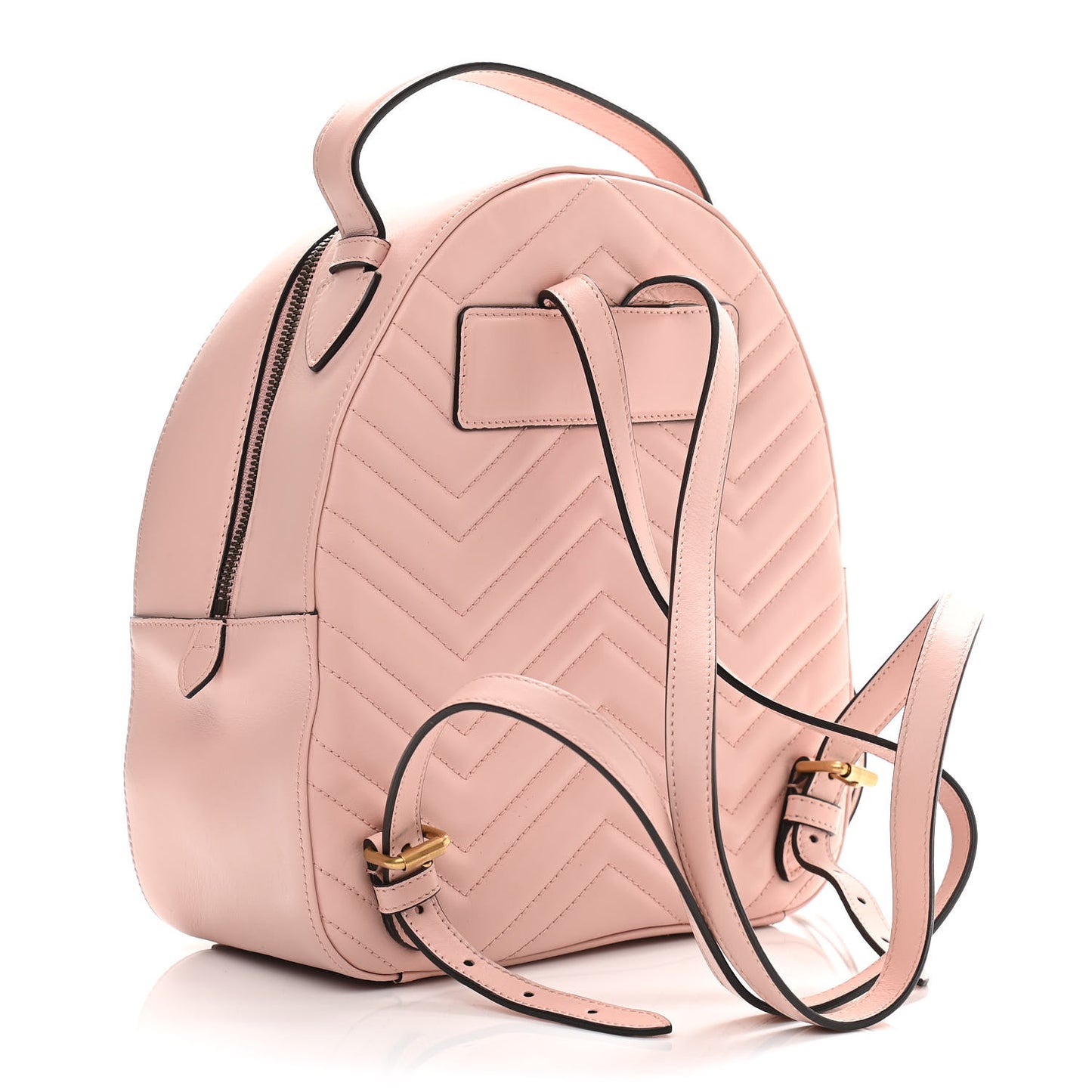 Calfskin Matelasse GG Marmont Dome Backpack Perfect Pink