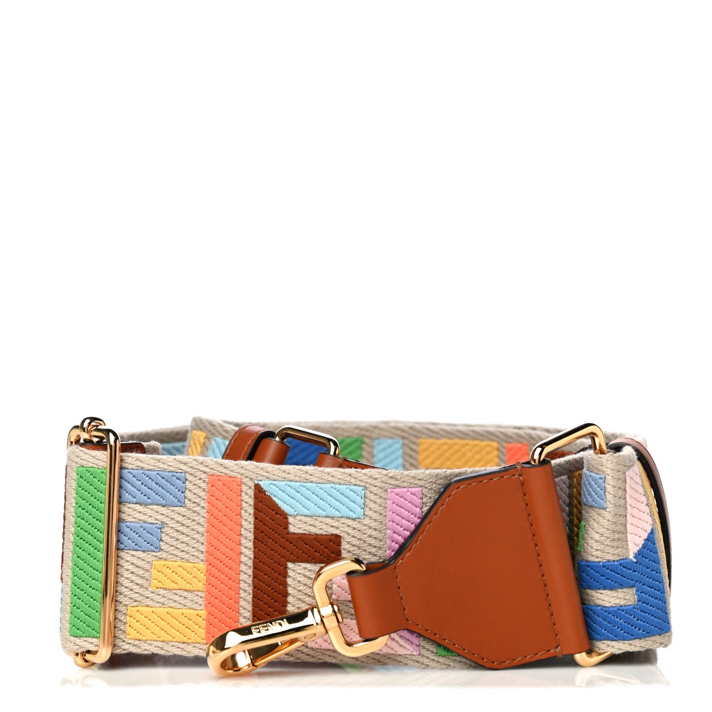 Canvas Calfskin FF 1974 Adjustable Strap You Multicolor Cuoio