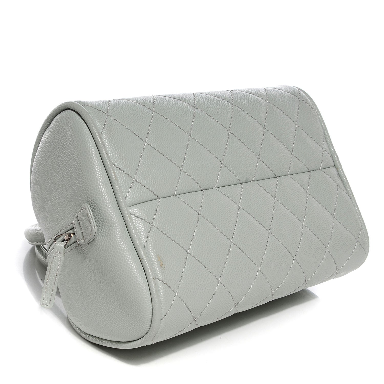 Chanel Caviar Quilted Small Bowler Grey 4 of 7