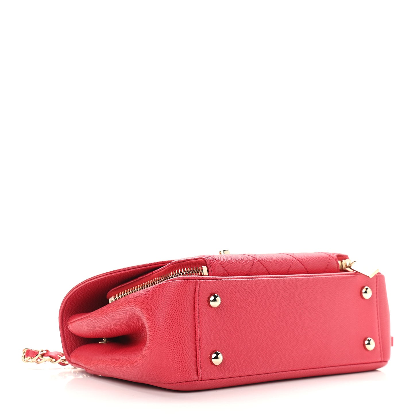 Caviar Quilted Medium Business Affinity Flap Red