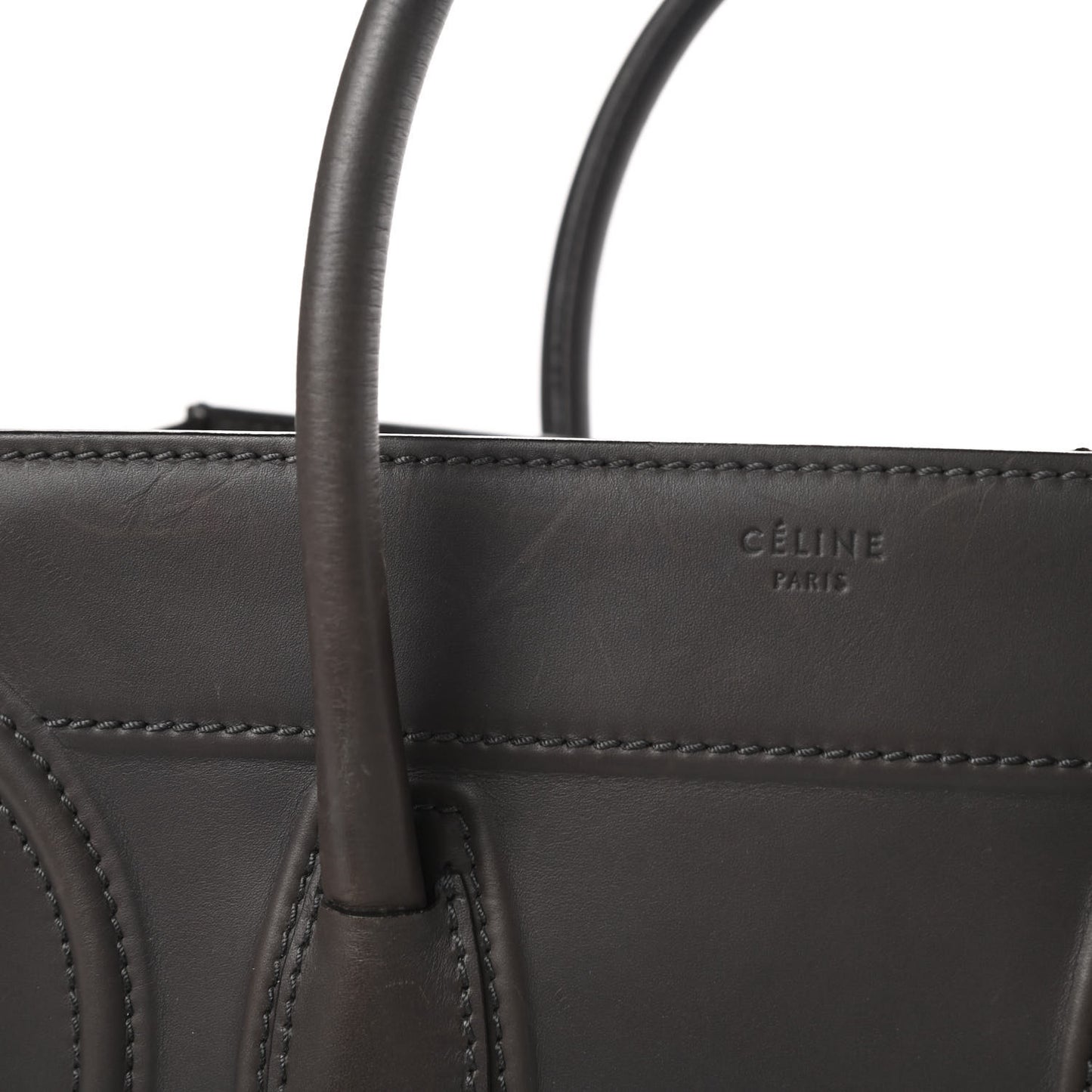 Smooth Calfskin Medium Phantom Luggage Grey