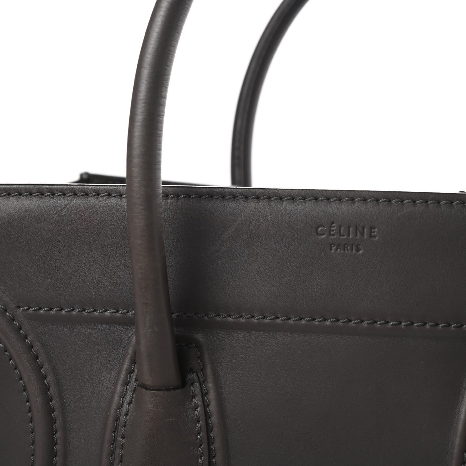 Celine Smooth Calfskin Medium Phantom Luggage Grey 19 of 22