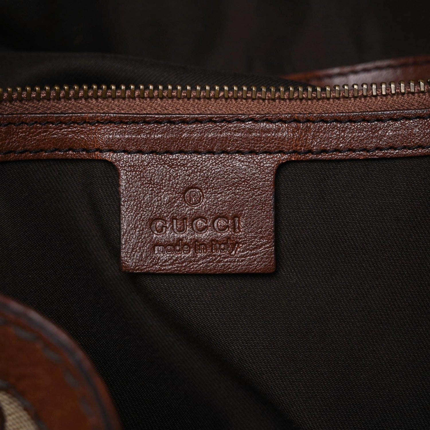 Gucci Monogram Large Jockey Hobo Dark Brown 6 of 23