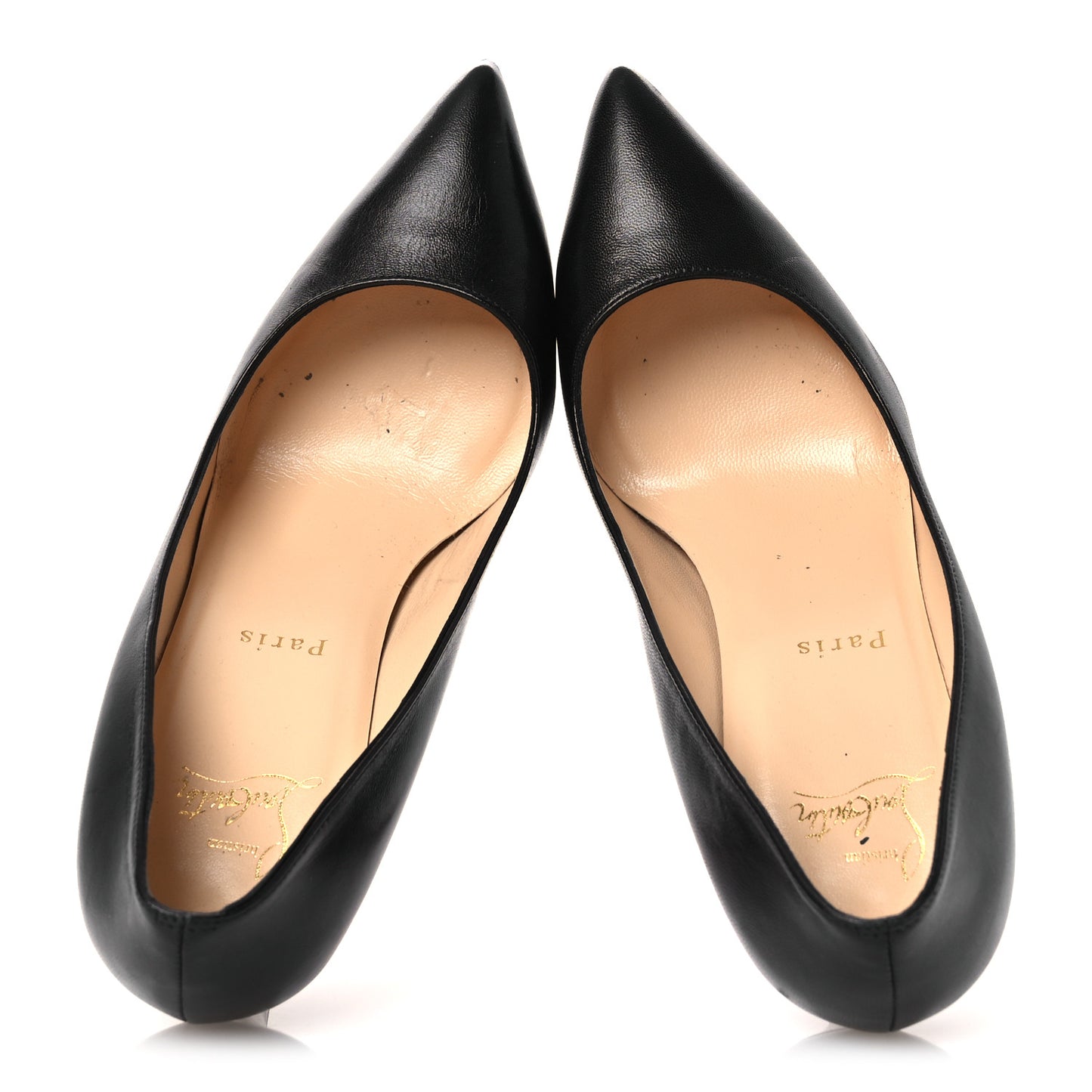 Shiny Nappa Pigalle Follies 100 Pumps 38.5 Black