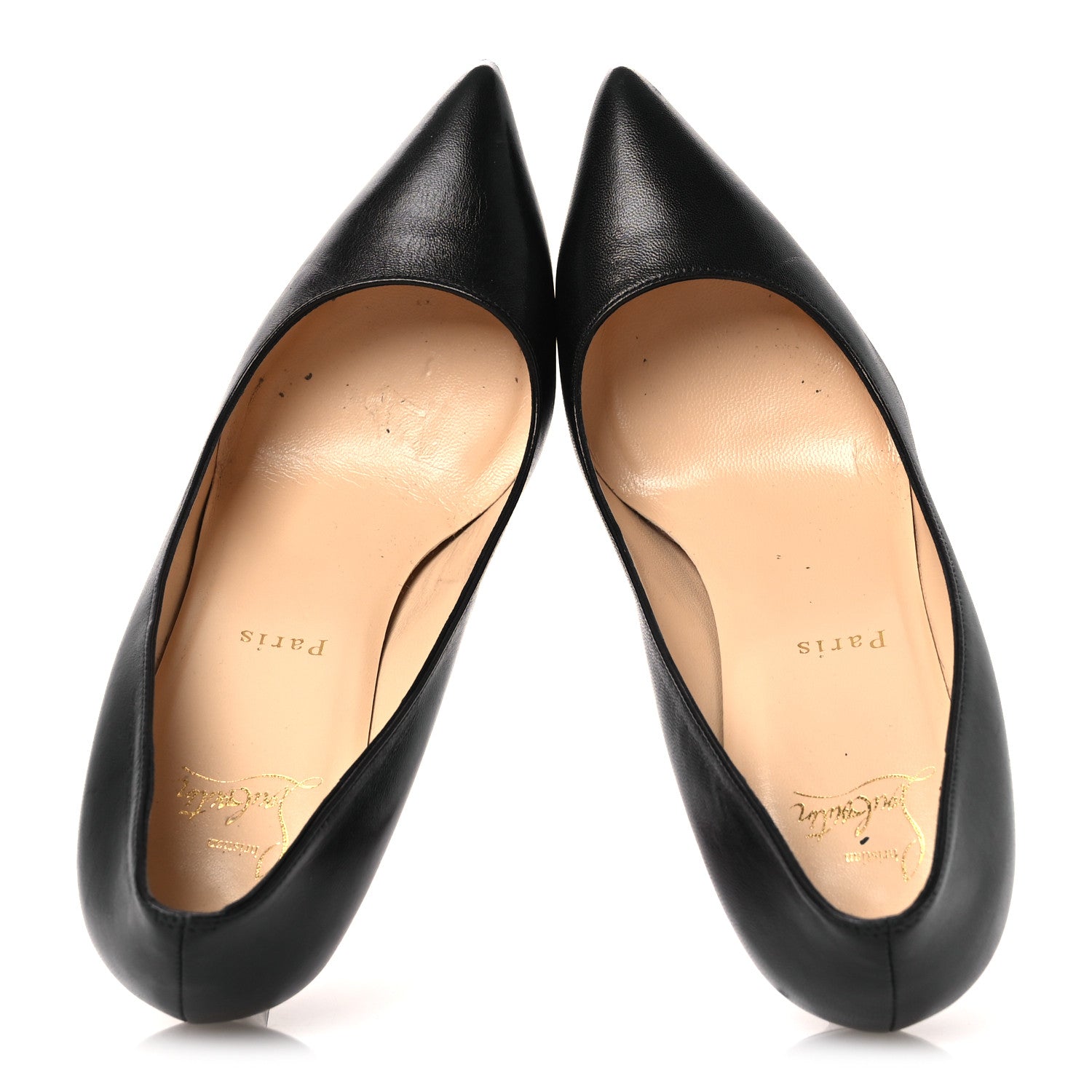 Christian Louboutin Shiny Nappa Pigalle Follies 100 Pumps 38.5 Black 2 of 12